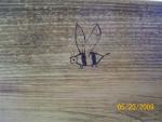 Half log pine bench 3